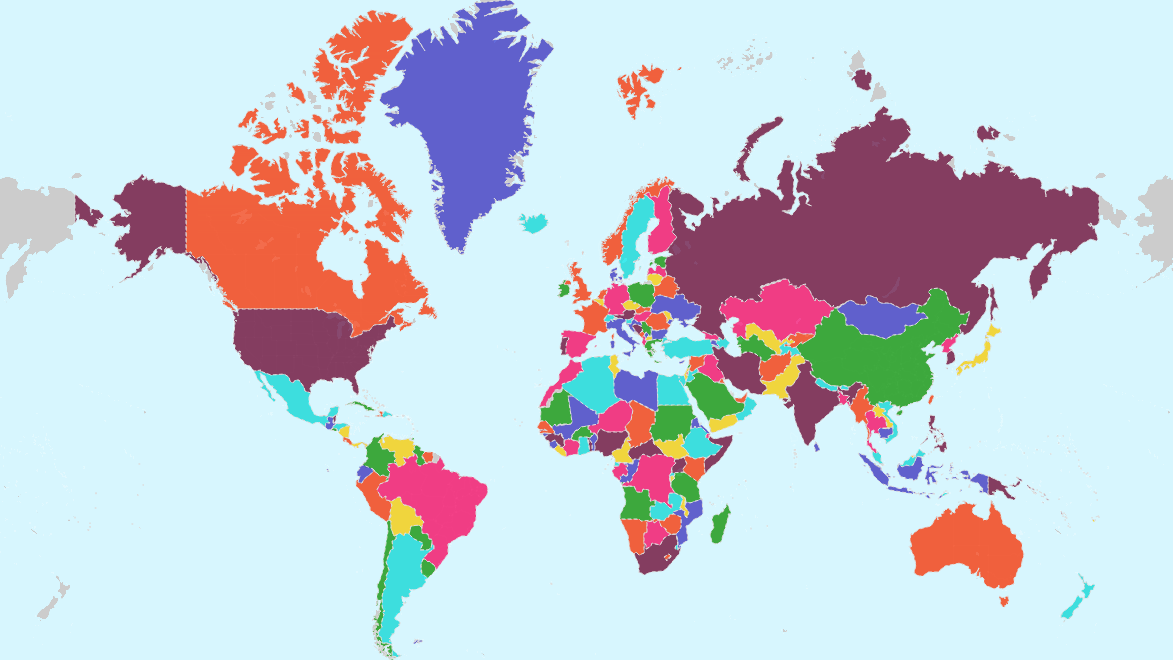 خريطة الدول