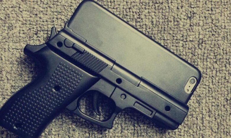 Gun Shaped Iphone Case