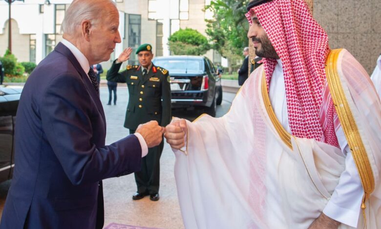 ولي العهد يستقبل بايدن 1140x815 1