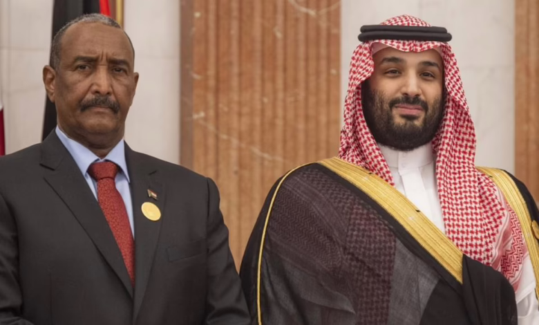 ولي العهد السعودي محمد بن سلمان ورئيس مجلس السيادة في السودان عبد الفتاح البرهان 1